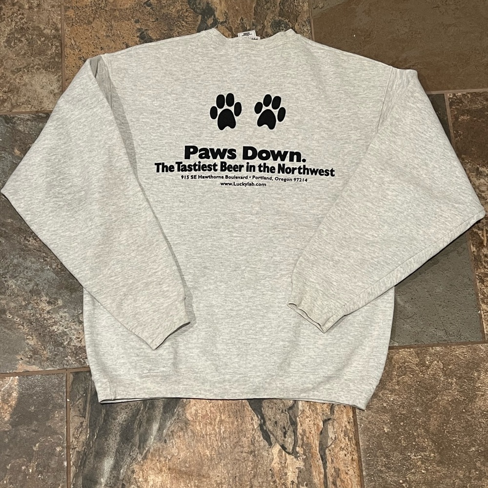 vintage 90s Portland Oregon Crewneck lucky labrador brewing company mens medium - Picture 4 of 9